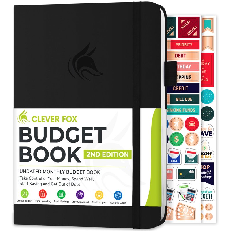 Financial Planner Organizer & Expense Tracker Notebook - Compact Budget Book for Personal Finance