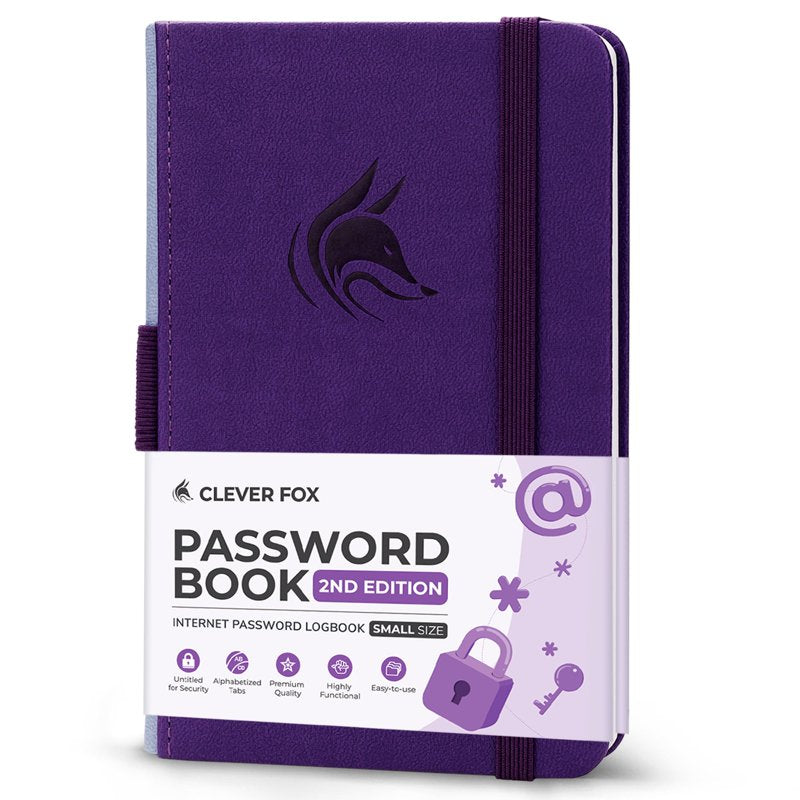 Pocket Password Book with Alphabetical Tabs - Compact Notebook & Organizer