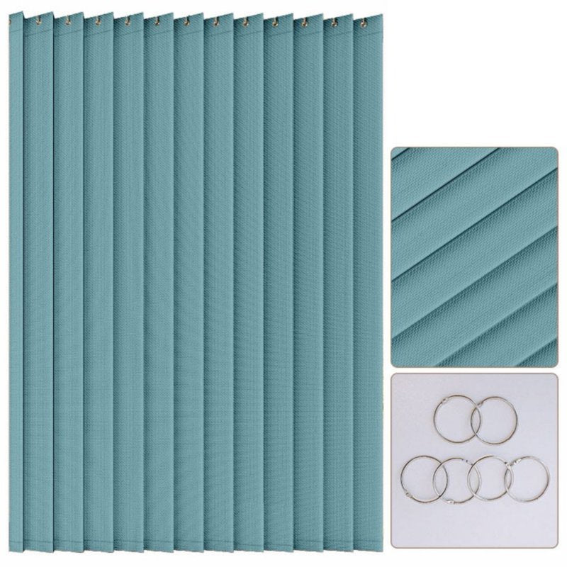 Pleated Accordion Style Room Divider Curtain with Hooks for Kitchen Bathroom Office