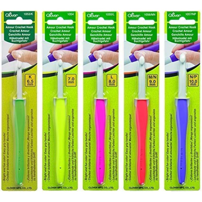 Crochet Hooks Set of 5 for Thick Yarn - Smooth Ergonomic Handles