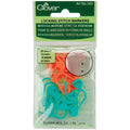 Knitting and Crocheting Locking Stitch Markers 20-Pack - Multi-Color