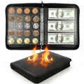Coin Collection Album with 360 Pockets for Coins & Banknotes - Fireproof Storage Case