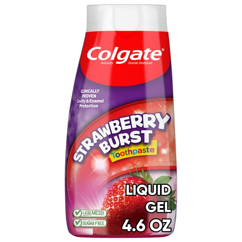 Kids Strawberry Flavored Fluoride Toothpaste 4.6 oz - Cavity & Enamel Protection