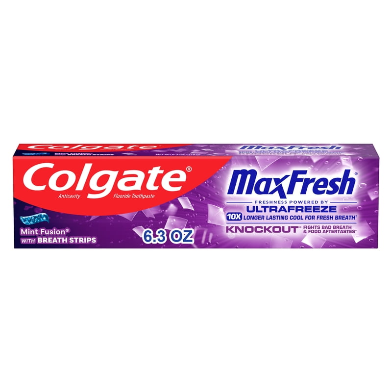 Whitening Toothpaste with Breath Freshening Mini Strips - 6.3 Oz Tube