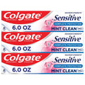 Sensitive Complete Protection Toothpaste - Mint Flavor, 6 oz Tubes, 3 Pack