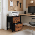 Modern Wood File Cabinet with Drawer for Home Office and Under Desk Storage