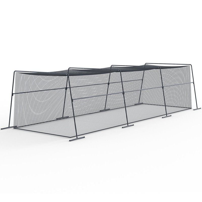 40ft Collapsible Baseball Batting Cage with Heavy-Duty Steel Frame & UV Net for Indoor Outdoor Training