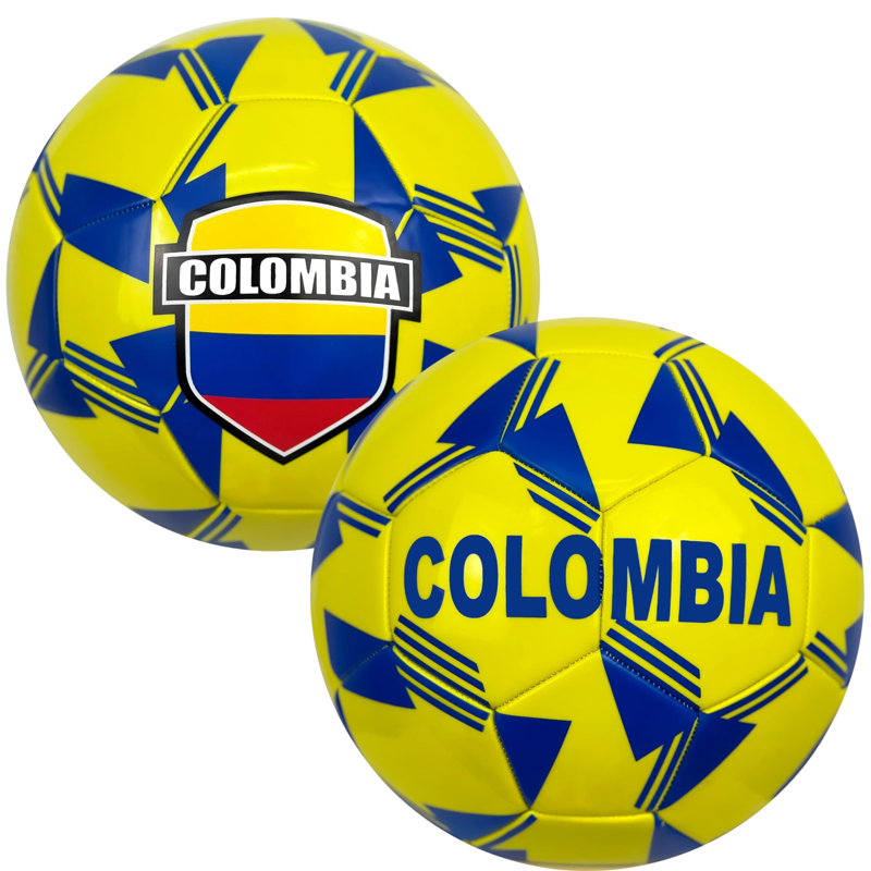 Colombia Flag Soccer Ball - Size 4-5, PVC, 4 Variation: 4