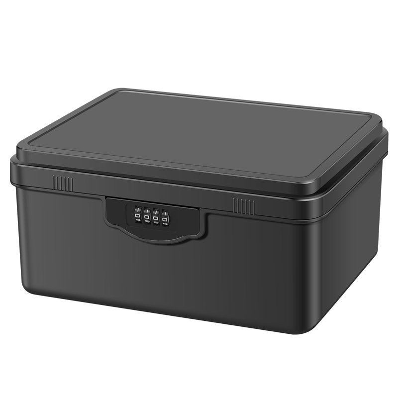 7L Combination Lock Box for Medication & Valuables, Portable Security Container
