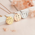 Personalized Birth Flower Necklace with Multiple Charms - Custom Family Gift for Mom
