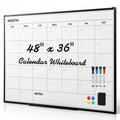Magnetic Dry Erase Calendar Board 36x24 Inch Wall Whiteboard Organizer