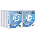 3-Ring View Binder for Office & School, Holds 200 Sheets, 1 Inch, White - Pack of 12
