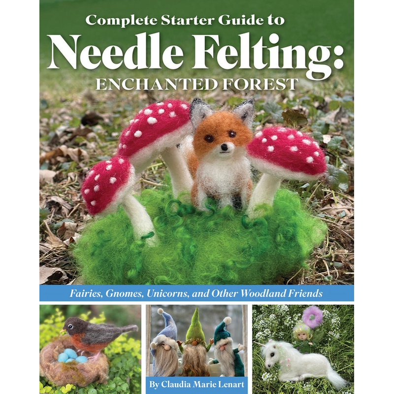 Needle Felting Starter Kit with Woodland Fairies & Unicorns - Craft Guide