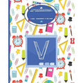 Primary School Monogrammed Composition Notebook - Wide Ruled, 8x10 Inches