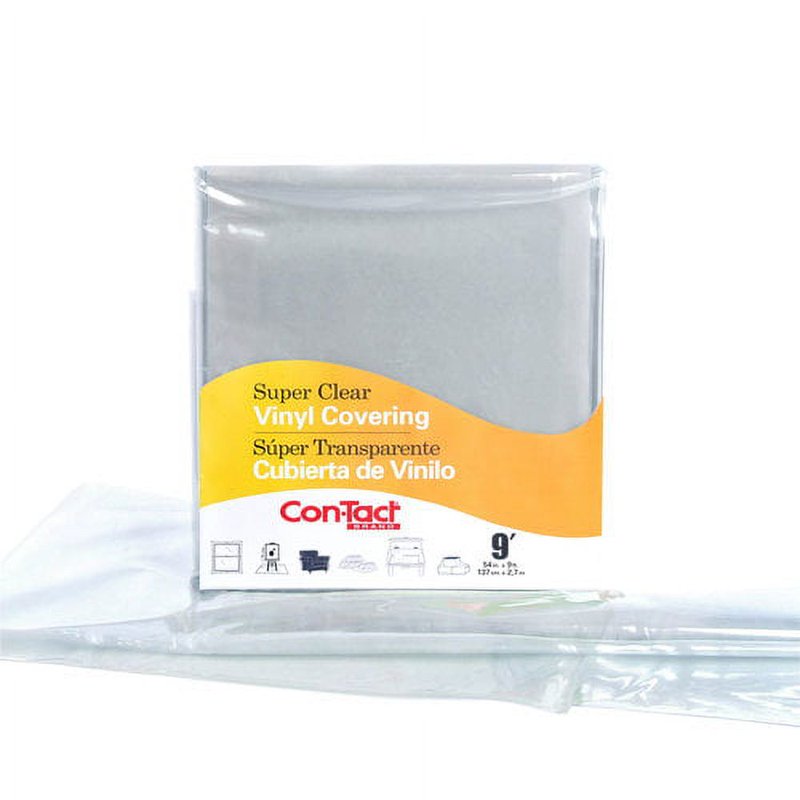 Multi-Purpose Clear Vinyl Covering 54x108 Inches for Surface Protection - Pack Options