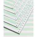 Continuous Computer Paper 14-7/8 x 11 Inches 20lb Green Bar 2,300 Sheets