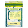 Tamper-Evident Deposit Bags 9x12 Clear Pack of 100 Secure Bank Storage