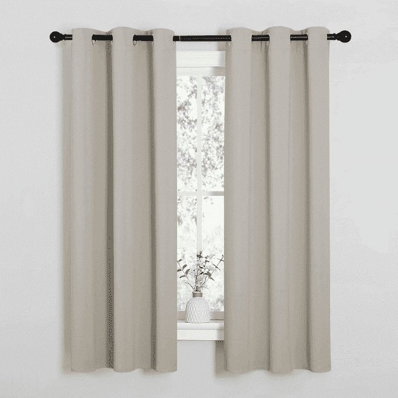 Blackout Curtains Set of 2 - Insulating Window Drapes for Winter & Energy Saving