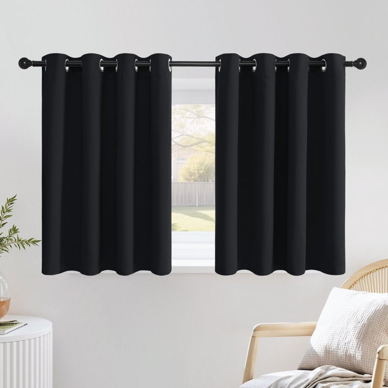 Blackout Curtains for Bedroom & Kitchen - Thermal Insulated Noise Reducing Drapes