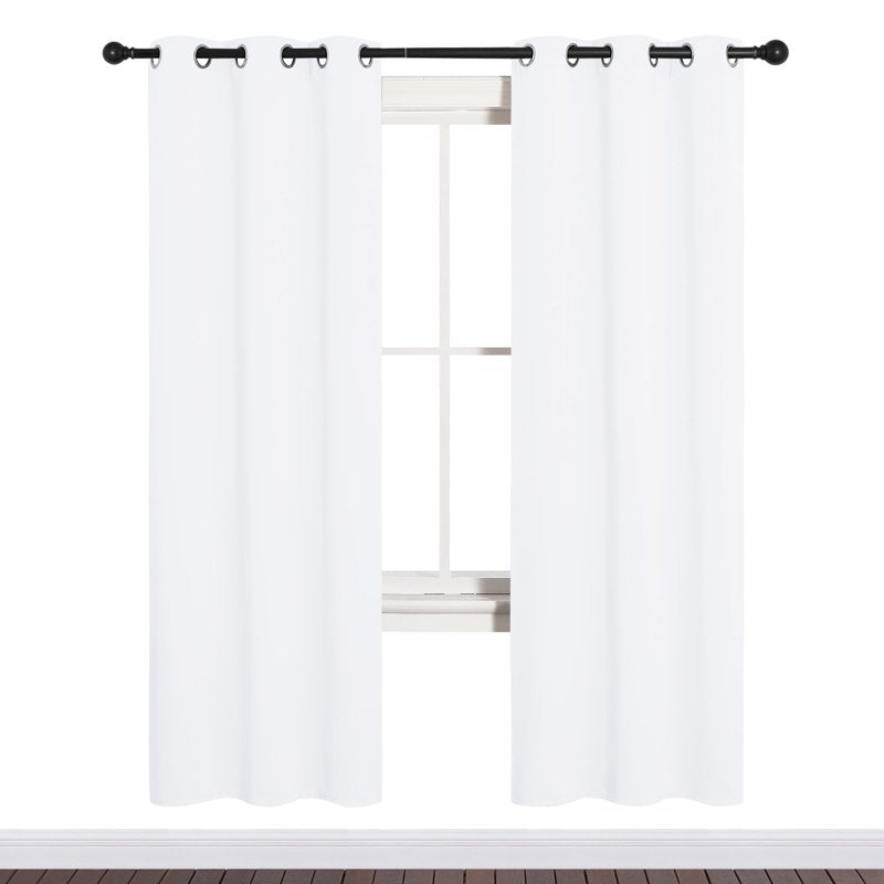 Blackout Curtains Set of 2 for Living Room - Thermal Insulation & Noise Reduction