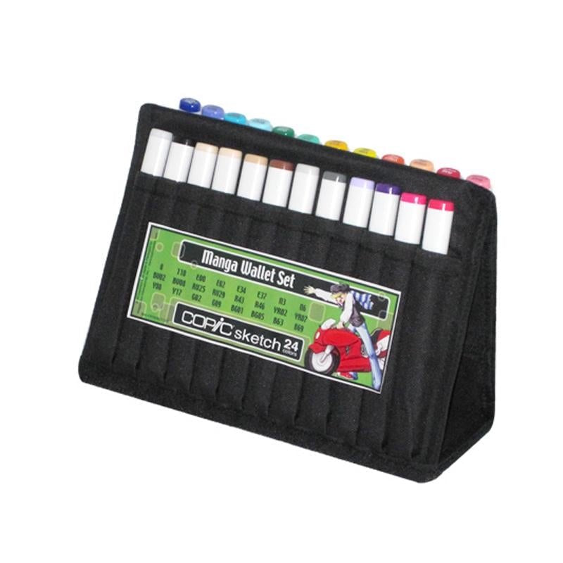 Copic Sketch Marker Set 24A Manga Wallet — 24pc Assorted