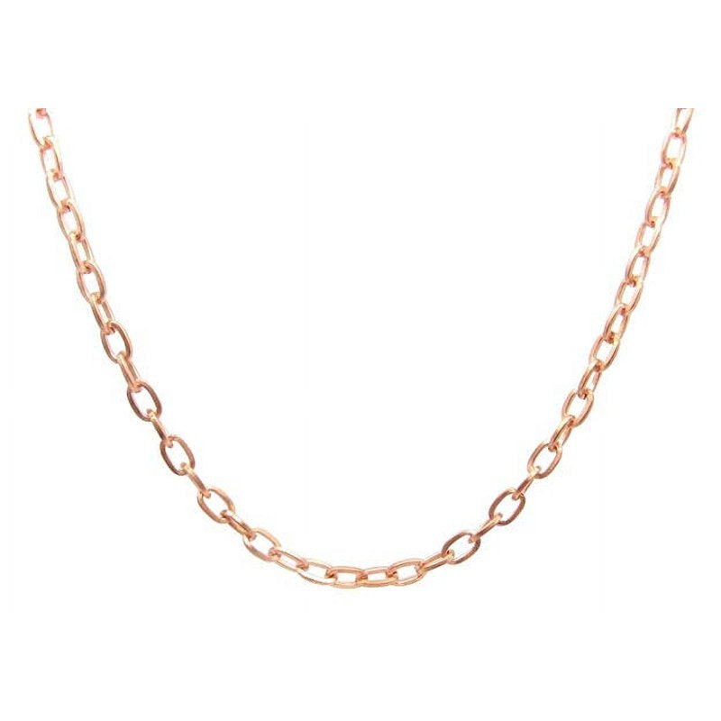 Solid Copper Chain 3/16" Wide - Custom Length Jewelry Chain, USA Made