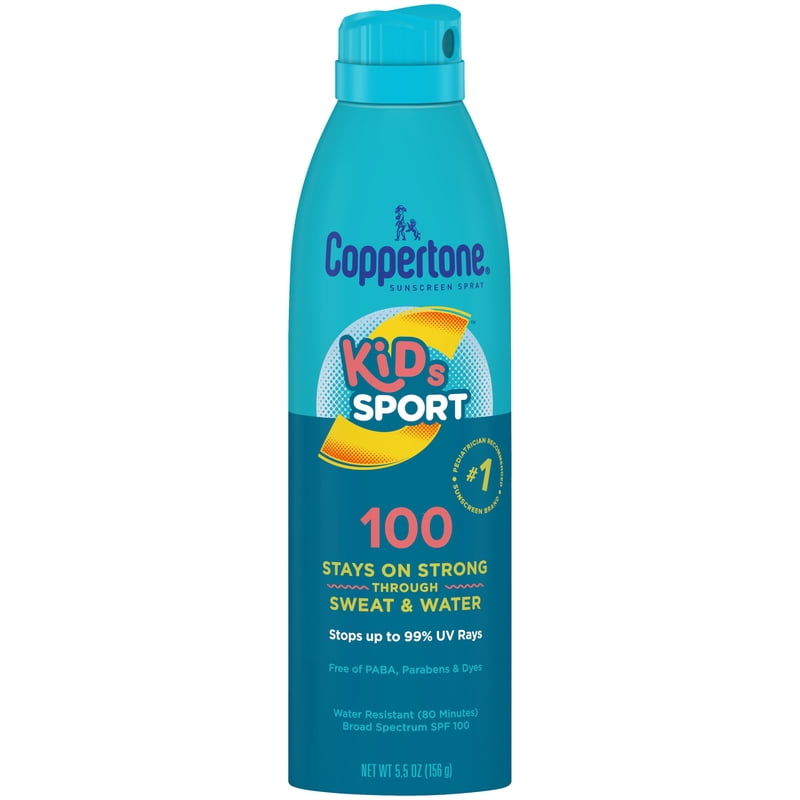 Kids Sunscreen Spray SPF 100 - Broad Spectrum Water-Resistant Sun Protection - 5.5 oz