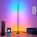 RGB Corner Floor Lamp with App Control and Music Sync - Dimmable Mood Lighting