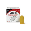 Medium Rubber Finger Pads for Paper Handling - 12 Pack