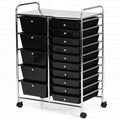 15 Drawer Rolling Storage Cart for Crafts Home Office & Garage Organization