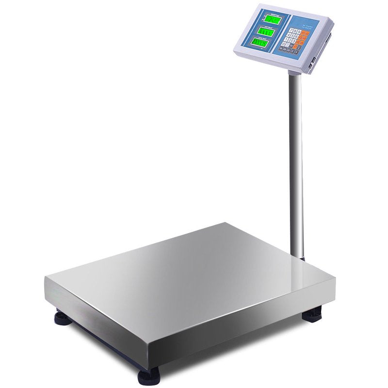 Digital Postal Floor Scale 660lbs Capacity Heavy Duty Industrial Weighing Platform
