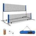 Portable Volleyball Tennis Training Net with Adjustable Height & Carry Bag
