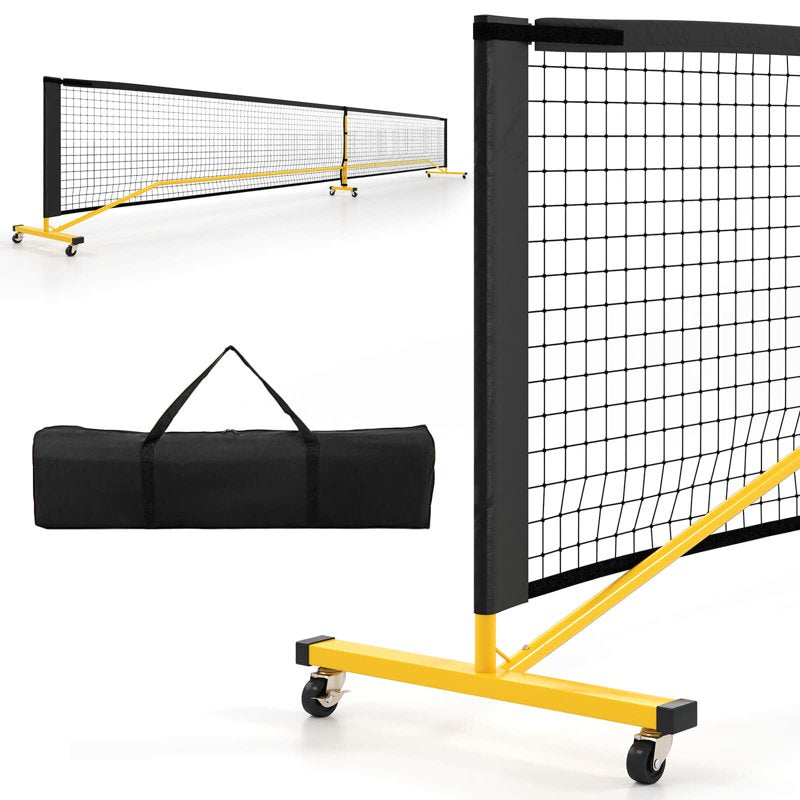 Portable Pickleball Net System 22 FT Regulation Size for Outdoor & Indoor Play