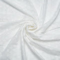 Cotton Embroidered Lace Fabric for Sewing and Decoration, White, 130-153cm Wide