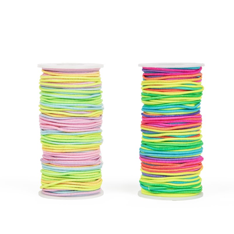 Neon & Pastel Rainbow 1mm Elastic Bracelet Stretch Cord 150ft Pack