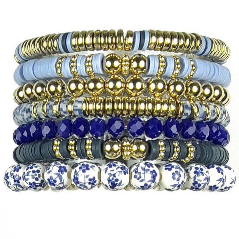 DIY Bead Bracelet Kit with 564 Beads for Custom Stack Bracelets - Unisex Adult Jewelry Making