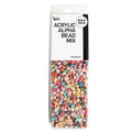 Multicolored Alphabet Bead Mix - 1000 Acrylic Letter Beads for Jewelry & Crafts