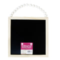 Natural Wood Frame Chalkboard with Beaded Handle - 10x10 Inches - Pack Options