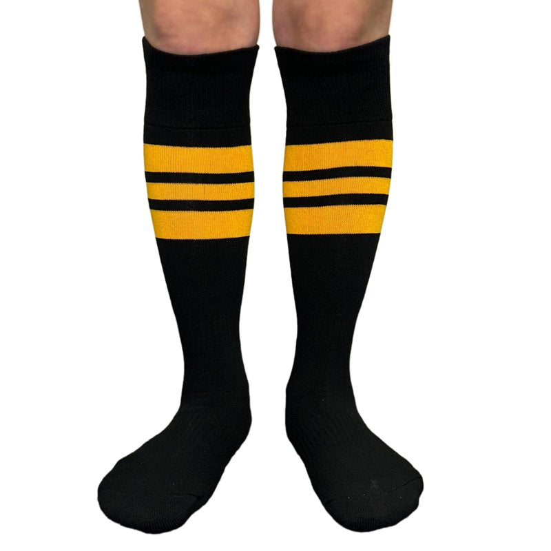 Unisex Baseball Softball Knee-High Socks - Triple Stripe Athletic Socks