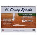 Baseball & Softball Scorebook - Side-by-Side 50 Game Tracking