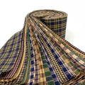 Precut Quilt Fabric Jelly Roll - Blue Green Plaid 22 Strips 2.5x44 inches