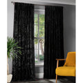 Luxurious Crushed Velvet Curtains for Living Room Blackout Window Drapes - Multiple Sizes