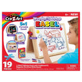 Portable Wooden Art Easel with Chalkboard and Dry Erase Board for Kids
