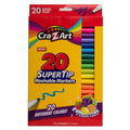 Washable Art Markers Set - 20 Bright Colors for Kids & Beginners