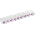 Lockable Craft Organizer Box with 4 Compartments - 9x4.25x1.25 Inches