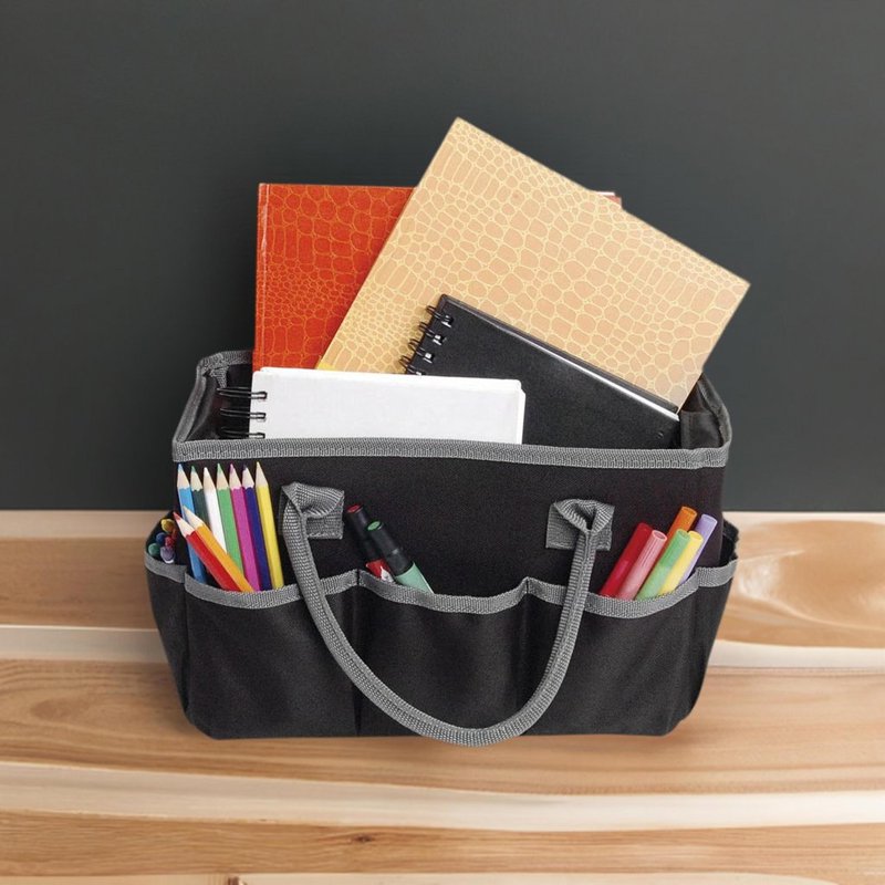 Art Supply Organizer Tote Bag Portable Craft Caddy with Multiple Pockets