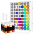 Wall-Mounted Paint Storage Organizer with 63 Holes for 2oz Craft Paint Bottles
