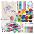 Crochet Kit for Beginners - 73-Piece Yarn & Accessory Set with Tote Bag