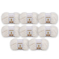 Chunky Chenille Yarn 8 Pack - Soft Thick Wool for Knitting & Crocheting