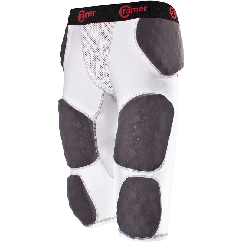 Football Girdle with Integrated Hip, Tailbone & Thigh Pads - Moisture-Wicking, Large